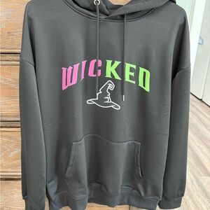 Black Hoodie with Wicked Graphic